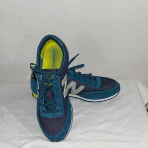 New Balance 410 Teal and Denim Sneakers